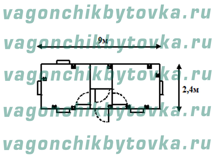 Весовая и пост охраны из БК 9м